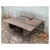60" x 46" Low Metal Table +