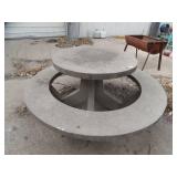 Heavy Round Concrete Table