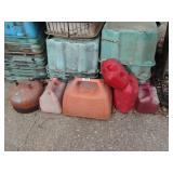 Old Gas Cans Lot
