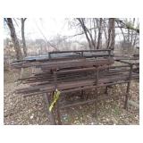 Metal Rack and Contents / Hallow and Solid Core Metal