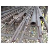 Metal Rack and Contents / Hallow and Solid Core Metal