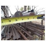 Metal Rack and Contents / Hallow and Solid Core Metal