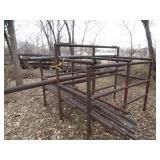 Metal Rack and Contents / Some Hallow and Solid Core Metal