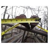 Top 2 Shelfs of Long Steel Rods w/ Rack