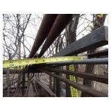 Top 2 Shelfs of Long Steel Rods w/ Rack