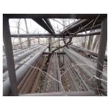 Top 2 Shelfs of Long Steel Rods w/ Rack