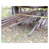 Bottom Row of Solid and Hollow Core Steel Rods Variety Diameters / Rack Not Included