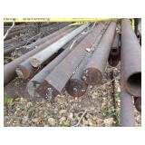 Bottom Row of Solid and Hollow Core Steel Rods Variety Diameters / Rack Not Included