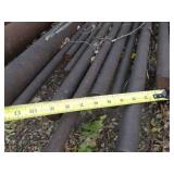 Bottom Row of Solid and Hollow Core Steel Rods Variety Diameters / Rack Not Included