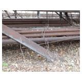 Bottom Row of Solid and Hollow Core Steel Rods Variety Diameters / Rack Not Included