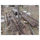 Lot of Mixed Variety of Flat and Round Steel