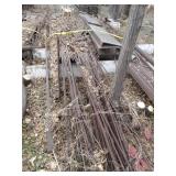 Lot of Mixed Variety of Flat and Round Steel