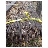 10ft Long Solid Core Steel Rods Lot