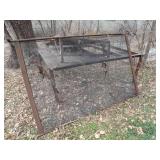 Steel Table / Screen and Misc Lot