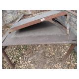 Steel Table / Screen and Misc Lot