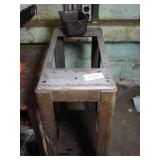 Small Metal Table and School Desk