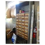 7ft Metal Cabinet w/ Wood Drawers