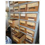 7ft Metal Cabinet w/ Wood Drawers