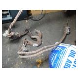 Lot of Large Hooks and Chain