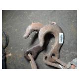 Lot of Large Hooks and Chain