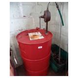 Partial barrel Mobil 766 Neat Cutting Oil w/ Crank Pump