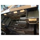 Small Metal Parts Cabinet w/ Contents
