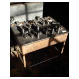 Lot of Collets and Desk / Holder