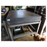 Large Johnson Gage and Inspection Table 3ft x 4ft x 6 inches thick w/ Cast Iron Legs / Supports