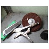 Vice Grips / Pneumatic Cut-off Tool / Vice Attachments Etc Lot
