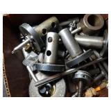 Bin Full Of Misc Parts / Air Hose / Jacob Chuck / Drills Lot