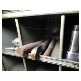 Contents of Metal Cabinet / Shop Tools and Accessories - See Photos