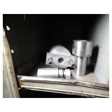 Contents of Metal Cabinet / Shop Tools and Accessories - See Photos