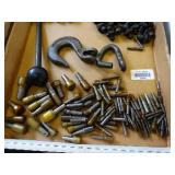 Large Hook - Air Line Bolts - and Misc Lot
