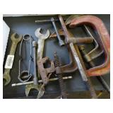 Lot of C Clamps - Spark Tool - Wrenches