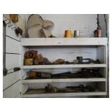 Tools and Misc Lot on Wall  behing Honing Machine