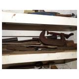 Tools and Misc Lot on Wall  behing Honing Machine