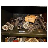 Contents on Shelf in Cabinet / Chucks and Holders