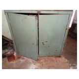 Metal Cabinet W/ Lathe Parts - w/o Contents