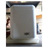 Cooler and Metal Crate with Contents