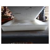 Cooler and Metal Crate with Contents