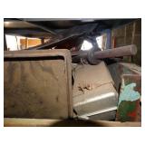 Pallet on Rack Full of Misc Shop Scrap Parts