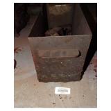 Metal Bin W/ Contents