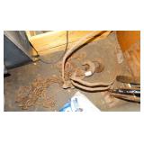 Lot of Large Hooks and Chain