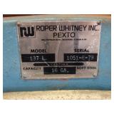 Roper Whitney Pexto 137 37″ x 16 Gauge Foot Shear