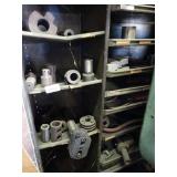 Mixed Lot of Contents on Metal Shelves