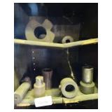 Mixed Lot of Contents on Metal Shelves