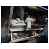 Mixed Lot of Contents on Metal Shelves