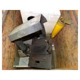 Wheeled Metal Bin w/ Contents