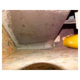 Wheeled Metal Bin w/ Contents