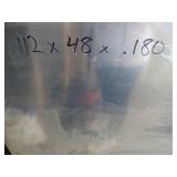 97 Lbs  .180 2024 T3 Alum 112" x 48"